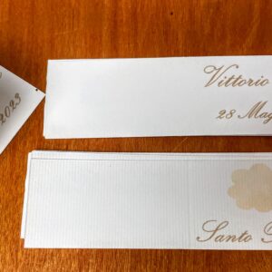 Bigliettini confetti con stampa fronte e retro